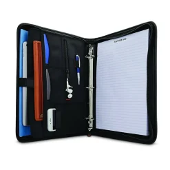 Samsonite Xenon Business Fabric Padfolio with Zipper Closure, Black (116466-1041)