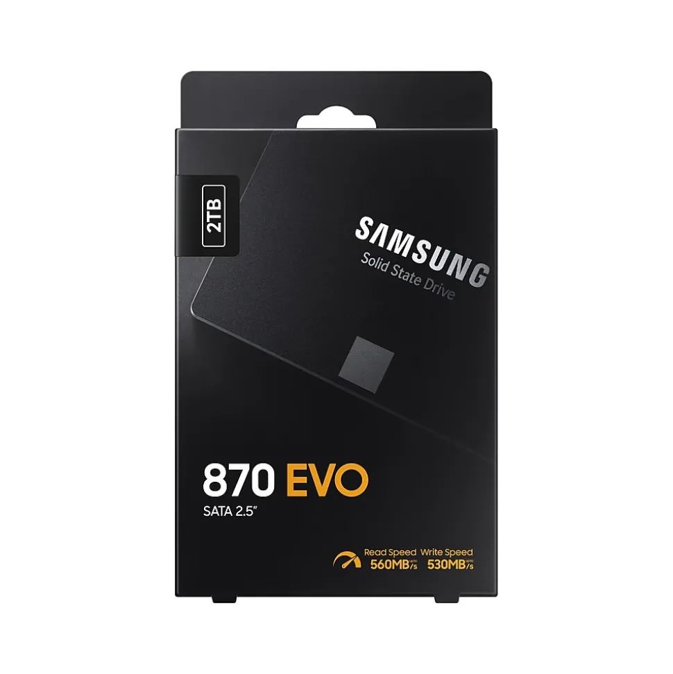 Samsung 870 EVO 2TB 2.5" SATA Internal Solid-State Drive, V-NAND (MZ-77E2T0B/AM)