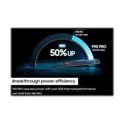 Samsung 990 PRO 2TB M.2 PCI Express 4.0 Internal Solid-State Drive, V-NAND (MZ-V9P2T0B/AM)