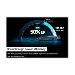 Samsung 990 PRO 1TB M.2 PCI Express 4.0 Internal Solid-State Drive, V-NAND (MZ-V9P1T0B/AM)