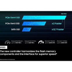 Samsung 980 PRO 1TB M.2 PCI Express 4.0 Internal Solid-State Drive, V-NAND (MZ-V8P1T0B/AM)