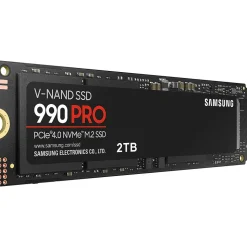 Samsung 990 PRO with Heatsink 2TB M.2 PCIe 4.0 NVMe Internal Solid-State Drive, V-NAND (MZ-V9P2T0CW)