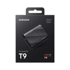 Samsung Portable T9 1TB USB 3.2 External Solid State Drive (MU-PG1T0B/AM)