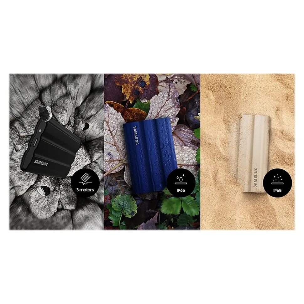 Samsung T7 Shield 2TB USB 3.2 External Solid State Drive (MU-PE2T0R/AM)