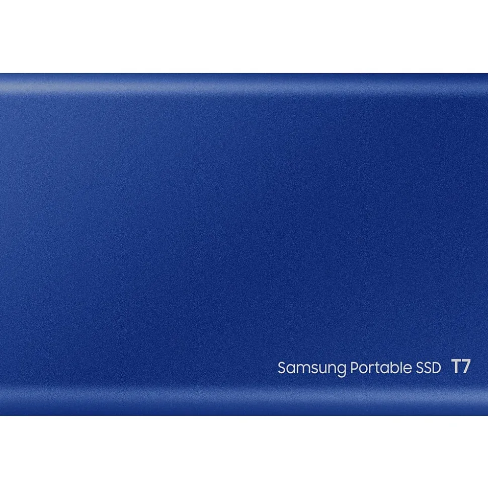 Samsung T7 2TB USB 3.2 Portable Solid State Drive, Blue (MU-PC2T0H/AM)