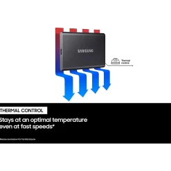 Samsung T7 2TB USB 3.2 Portable Solid State Drive, Blue (MU-PC2T0H/AM)