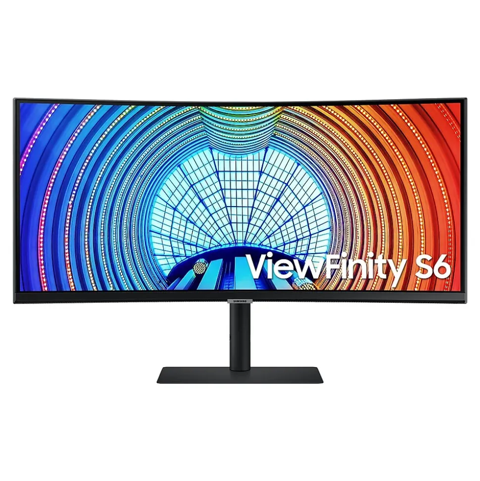 Samsung ViewFinity S6 34" Curved LED Monitor, Black (S34A654UBN)