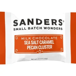 Sanders Small Batch Wonders Snack-Size Pecan Caramel Milk Chocolate Clusters, 24 oz., 48 Pieces/Box (27160)