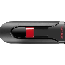 SanDisk Cruzer Glide 256GB USB 2.0 Type A Flash Drive, Black/Red (SDCZ60-256G-A46)