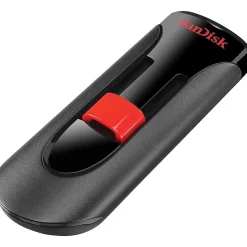 SanDisk Cruzer Glide 64GB USB 2.0 Type A Flash Drive, Black/Red (SDCZ60-064G-A46)