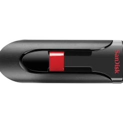 SanDisk Cruzer Glide 64GB USB 2.0 Type A Flash Drive, Black/Red (SDCZ60-064G-A46)