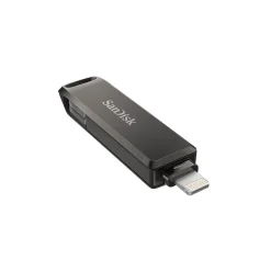 SanDisk Dual Phone 128GB USB 3.2 Type-C/Lightning Flash Drive, Black (SDIX70N-128G-AG6NE)