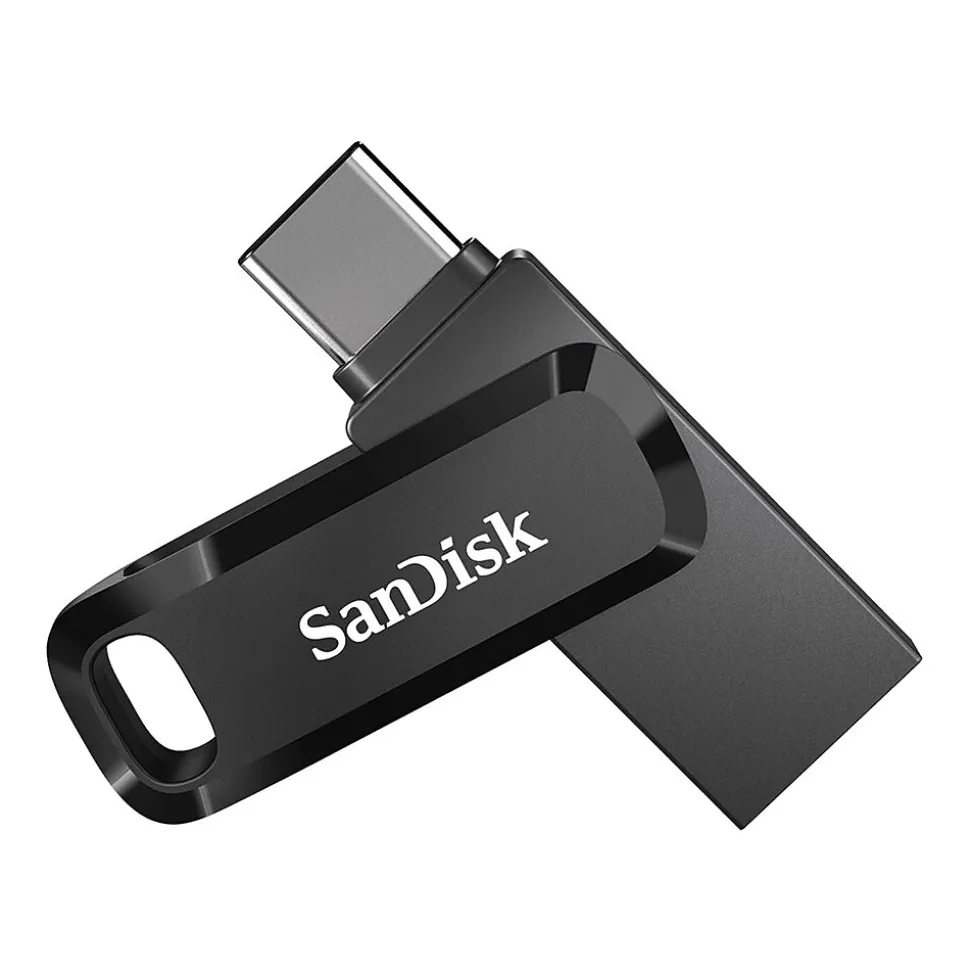 SanDisk Ultra Dual Drive Go 64GB USB 3.1 Type-C Flash Drive, Black (SDDDC3-064G-A46)