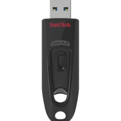 SanDisk Ultra 64GB USB 3.0 Type A Flash Drive, Black (SDCZ48-064G-AW46)