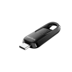 SanDisk Ultra Slider 128GB USB 3.2 Type-C Flash Drive, Black (SDCZ480-128G-A46)