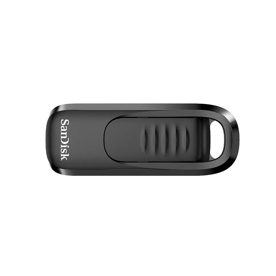 SanDisk Ultra Slider 256GB USB 3.2 Type-C Flash Drive, Black (SDCZ480-256G-A46)
