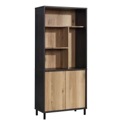 Sauder Acadia Way 69"H 5-Shelf Bookcase, Raven Oak (430754)