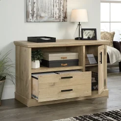 Sauder Aspen Post File Credenza, Letter/Legal Size, Prime Oak (427020)