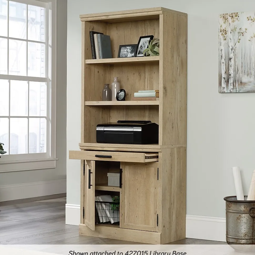 Sauder Aspen Post 30"H Storage Cabinet, Prime Oak (427015)