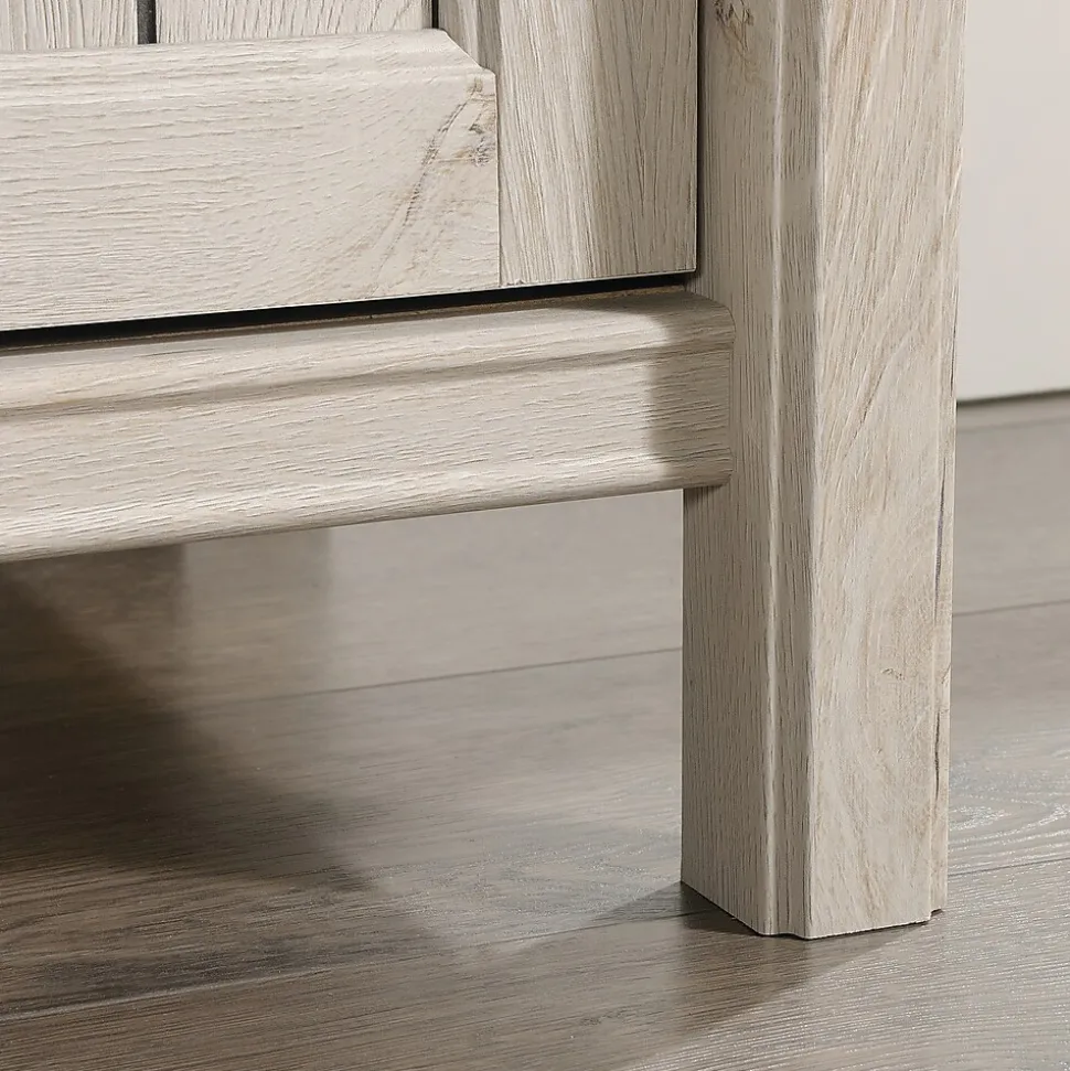 Sauder Costa 30"H Storage Cabinet with 2 Shelves, Chalked Chestnut (419960)