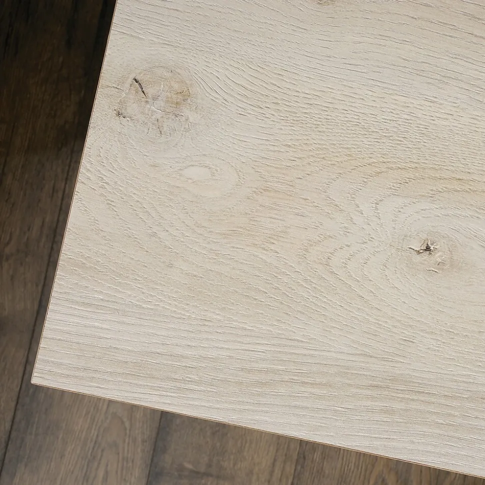 Sauder Costa 30"H Storage Credenza with 3 Shelves, Chalked Chestnut (419959)