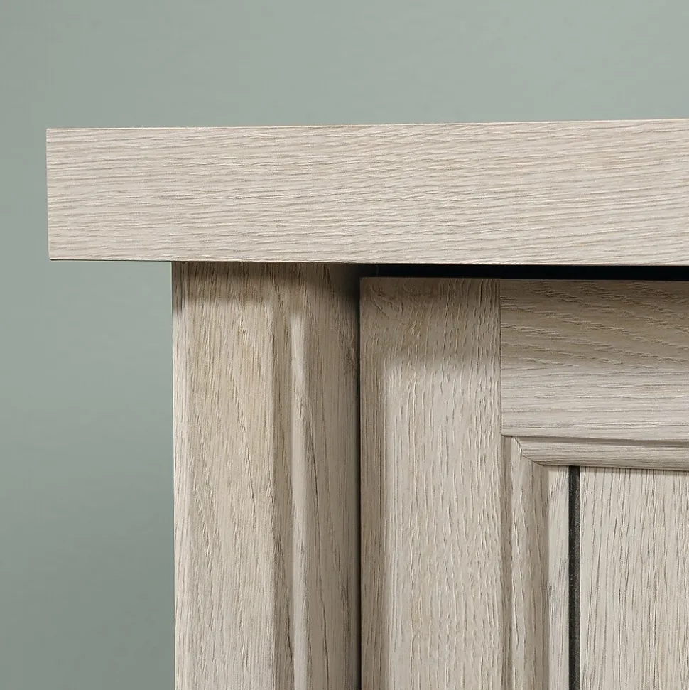 Sauder Costa 30"H Storage Credenza with 3 Shelves, Chalked Chestnut (419959)