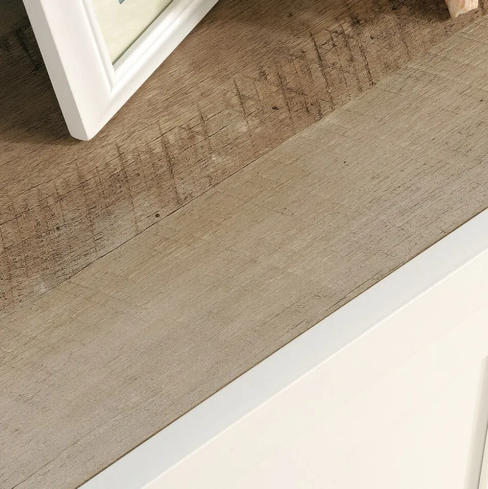 Sauder Cottage Road 71"H 5-Shelf Bookcase with Adjustable Shelves, Soft White (417593)