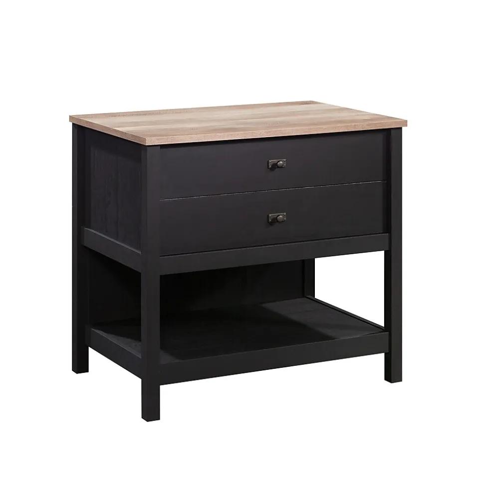 Sauder Cottage Road Lateral File Cabinet, Letter/Legal Size, 30"H x 32"W x 22"D, Raven Oak (431263)