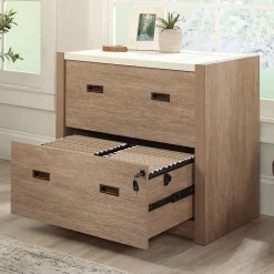 Sauder Dixon City Commercial 2-Drawer Lateral File Cabinet, Letter/Legal Size, Lockable, 33