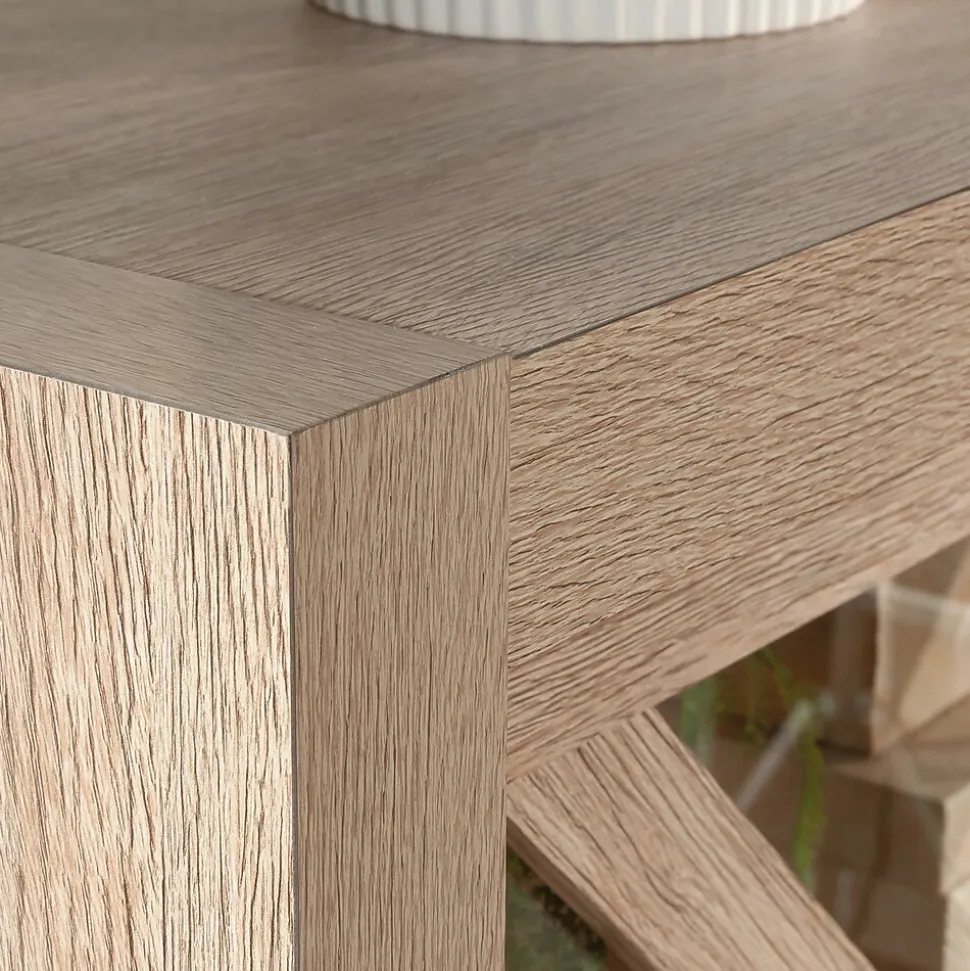 Sauder Dixon City 72"H 4-Shelf Bookcase, Brushed Oak (432891)