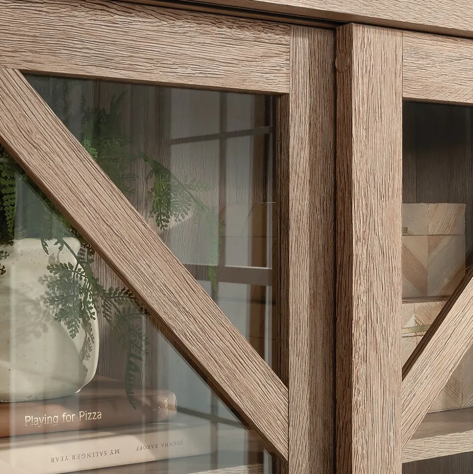 Sauder Dixon City 72"H 4-Shelf Bookcase, Brushed Oak (432891)