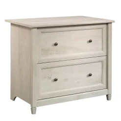 Sauder Edge Water 2-Drawer Lateral File Cabinet, Letter/Legal Size, Chalked Chestnut (418796)