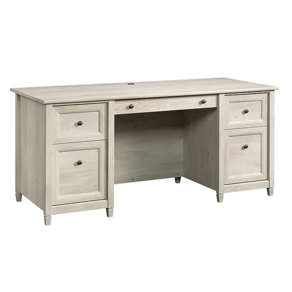 Sauder Edge Water Executive Desk, Chalked Chestnut (418795)