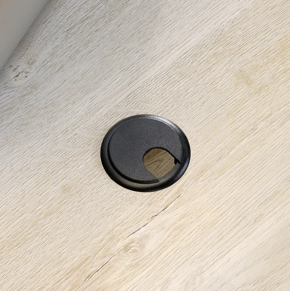 Sauder Edge Water Executive Desk, Chalked Chestnut (418795)