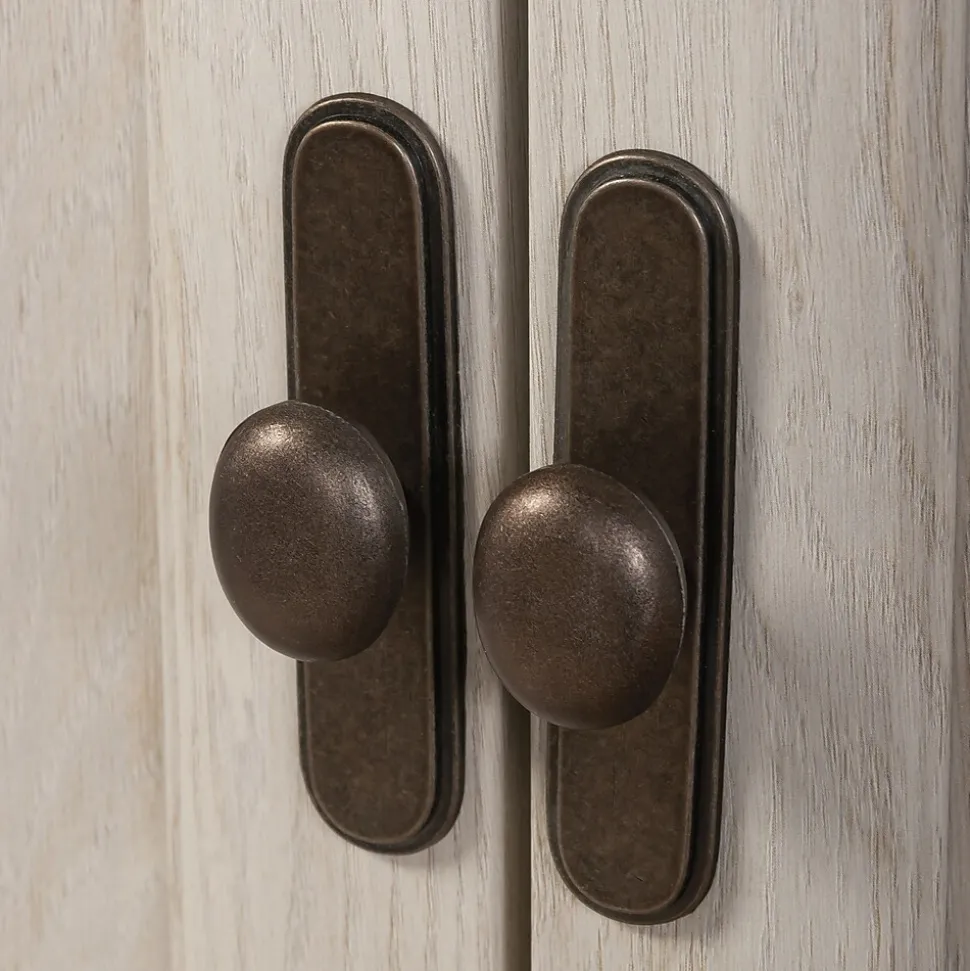 Sauder Edge Water 60"H Storage Cabinet with 5 Shelves, Chalked Chestnut (434766)