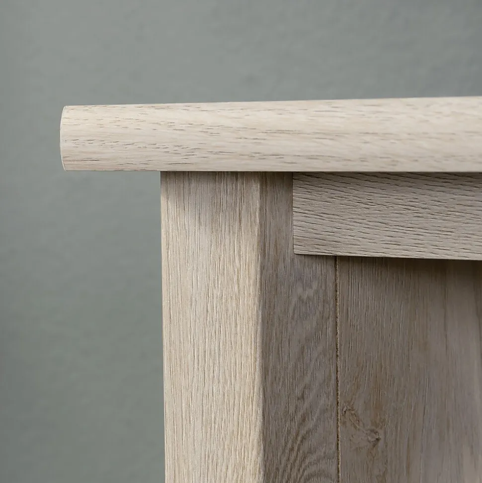 Sauder Edge Water 60"H Storage Cabinet with 5 Shelves, Chalked Chestnut (434766)