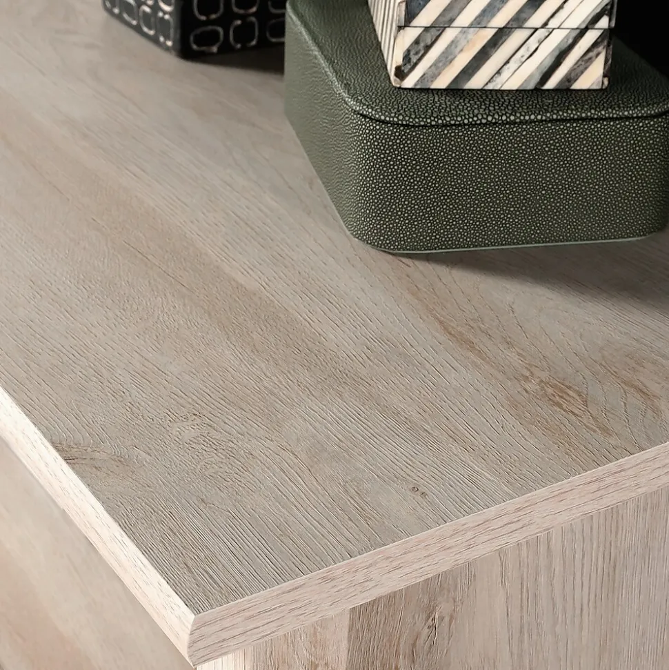 Sauder Edge Water 60"H Storage Cabinet with 5 Shelves, Chalked Chestnut (434766)