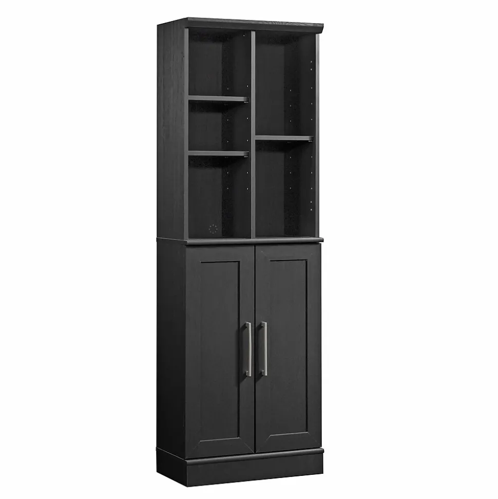 Sauder HomePlus 71"H Storage Cabinet with 6 Shelves, Raven Oak (435131)