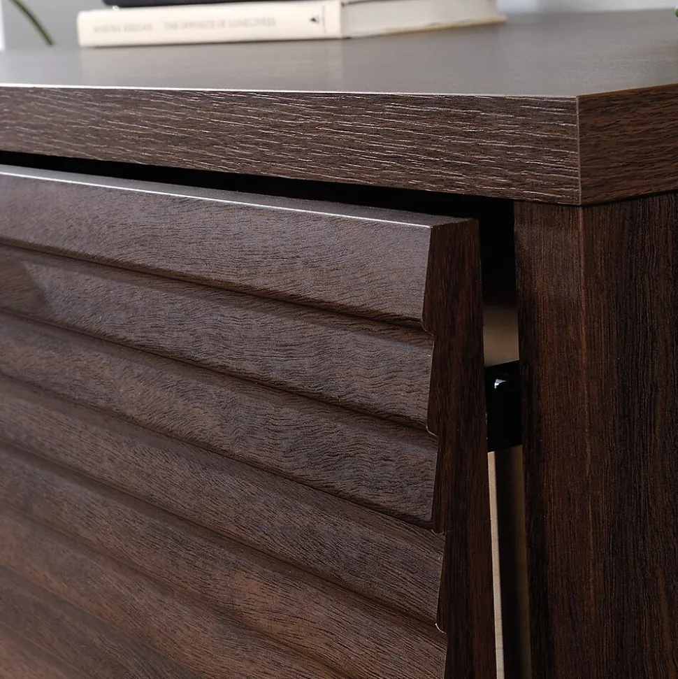 Sauder Palo Alto Commercial 2-Drawer Lateral File Cabinet, Letter/Legal Size, Lockable, 31"W x 19"D, Spiced Mahogany (427822)