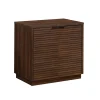 Sauder Palo Alto 29"H Storage Cabinet, Spiced Mahogany (427823)