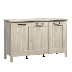 Sauder Select 30"H Storage Cabinet with 4 Shelves, Chalk Oak (433932)
