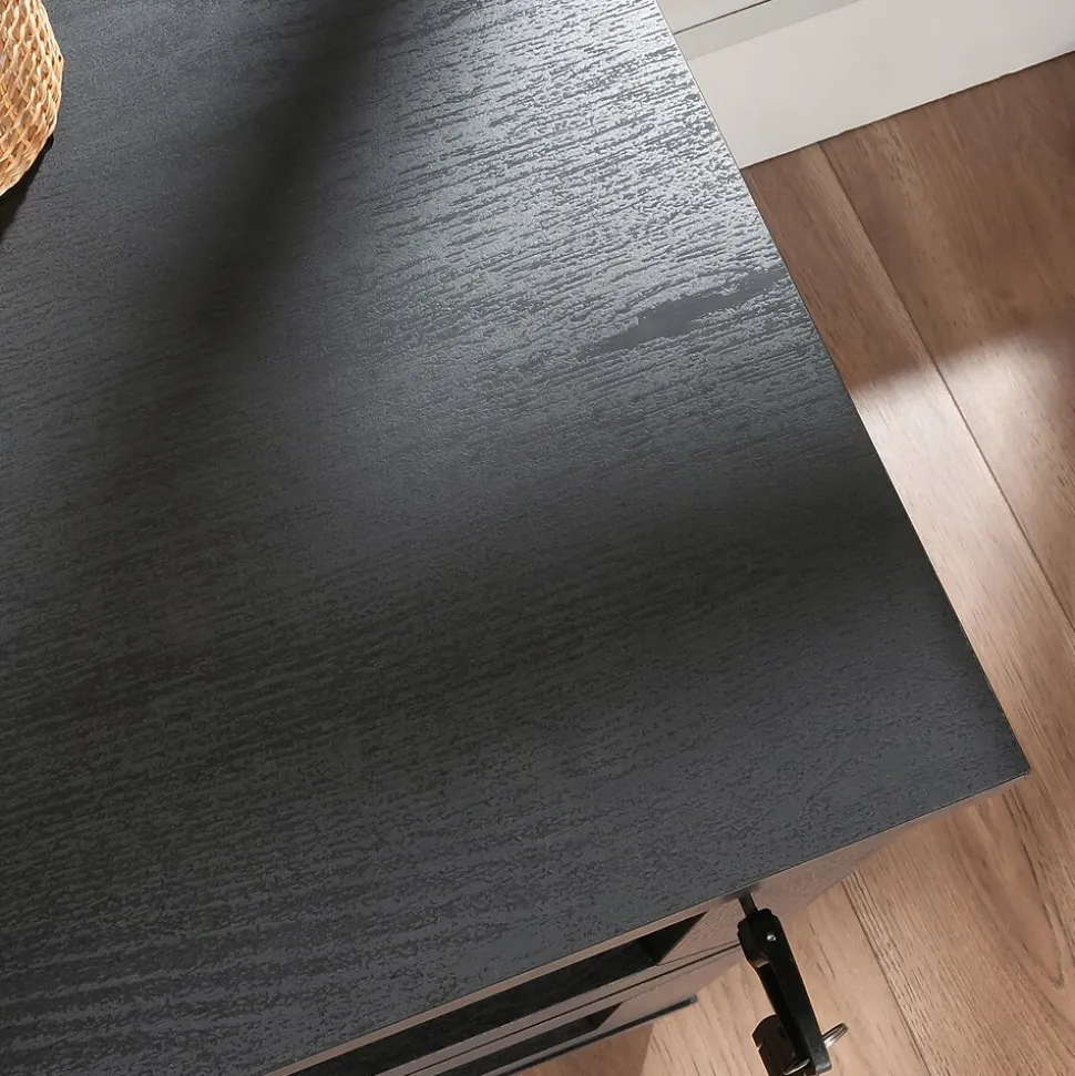 Sauder Tiffin Line Commercial 2-Drawer Lateral File Cabinet, Letter/Legal Size, Lockable, 31"W x 20"D, Raven Oak (433269)