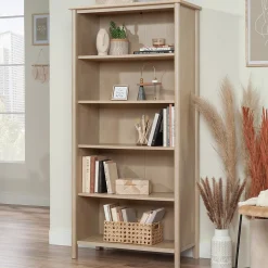Sauder Whitaker Point 66"H 5-Shelf Bookcase, Natural Maple (429376)