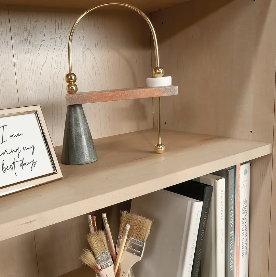 Sauder Whitaker Point 66"H 5-Shelf Bookcase, Natural Maple (429376)