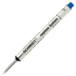 Schmidt 8127 Rollerball Short Capless Refill, Medium, Blue, 2 Pack (SC58132)