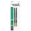 Schmidt 888 Safety Ceramic Rollerball Plastic Tube Refill, Fits Universal Pens, Fine, Red, 2 Pack (SC58110)