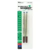 Schmidt 888 Safety Ceramic Rollerball Metal Tube Refill, Fits Universal Pens, Medium, Blue, 2 Pack (SC58105)