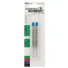 Schmidt P900 Ballpoint TC Ball Refill, To Fit Parker Ballpoint Pens, Medium, Blue, 2 Pack (SC58136)