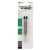 Schmidt P900 Ballpoint TC Ball Parker Style Refill, fits Parker ballpoint pens, Fine, Blue, 2 Pack (SC58140)