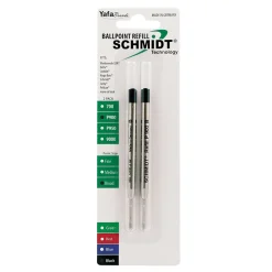 Schmidt P900 Ballpoint TC Ball Parker Style Refill, fits Parker ballpoint pens, Fine, Blue, 2 Pack (SC58140)